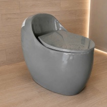BỒN CẦU KHỐI QUẢ TRỨNG MÀU XÁM MEN AQUACERAMIC
