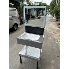 Bàn đá Lavabo 2 tầng - Bàn đá Lavabo âm Chống trầy KT60×40 Giá Rẻ tại Quận Bình Tân -TpHCM 
