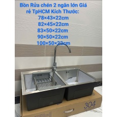 Bồn rửa chén bát Inox đơn ngăn lớn giá rẻ tại Vũng Tàu 