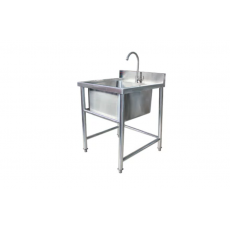 Chậu rửa công nghiệp 1 hố, Bồn rửa công nghiệp 1 Ngăn Inox SUS 304 GIÁ SỈ RẺ Thanh Lý TPHCM