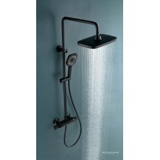 Sen cây tắm đứng chỉnh nhiệt độ màu đen