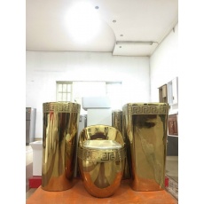 Bồn Cầu Trứng Nguyên Khối Mạ Dát Vàng Cao Cấp tại Tphcm, Hà Nội, Hải Phòng, Đà Nẵng, Đà Lạt