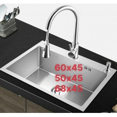 Chậu rửa chén bát Inox 304 1 hố Kích thước 50*45, 60*45, 68*45