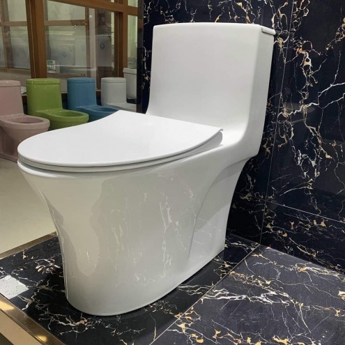 Bồn cầu nguyên 1 khối - Thiết Bị Vệ Sinh Giá Rẻ Tại Đức Hoà, Bến Lức -  Long An