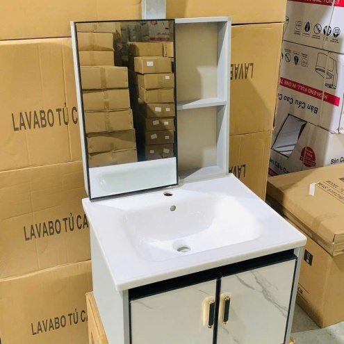 Bộ tủ gương lavabo nhà vệ sinh giá rẻ tại bà rịa vũng tàu