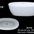 Bồn tắm độc lập Oval đặt sàn 1m7 